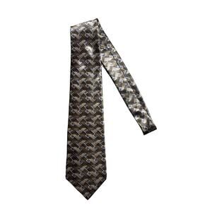 Retro pattern tie by Arrow. Brown/Beige/Blue